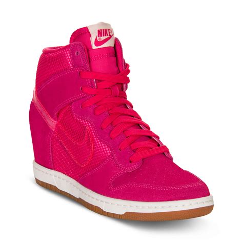 nike wedge sneakers pink|high top wedge sneakers nike.